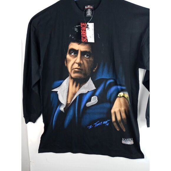 Scarface Clothing Co. I Trust Me Long Sleeve T Shirt Men Sz 3XL Y2K Vintage New - Picture 7 of 16